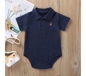 Newborn Baby Romper 0-12 Months 2023 Summer Solid 5 Colors Polo Infant Baby jumpsuit new born Bebies Roupas Kids