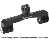 Bike Computer Mount Connecting Seat Adjustable Angle Bicycle Light Mount Computer Holder Adapter for Gopro Connecting Seat