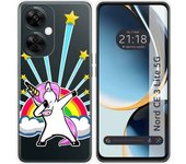 Funda Silicona Transparente para Oneplus Nord CE 3 Lite 5G diseño Unicornio Dibujos