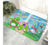1pc Cartoon Bubble Bobble Game Floor Mat Floor Mat Anti-Slip Kitchen Bedroom Handmade Tufted Rug Carpet