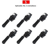 Universal Detachable Metal Zipper Slider Puller Detachable Instant Repair Kit DIY Replacement Lever Locks for Clothing Luggage