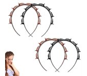 4 Pieces Hair Twister Headbands,bangs Hairstyle Hairpin,twist Clip Headband,hairband Headband Hair Holder,diy Hairbands With Clips For Women,kids,men