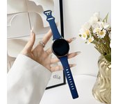20mm Slim Silicone Narrow Band for Samsung Galaxy Watch 6/5/4 40mm 44mm/Watch 5 Pro 45mm/Watch 6/4 Classic 43mm 47mm