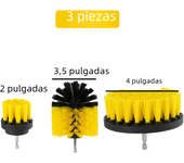 Kit de Cepillos para Taladro Eléctrico 12/4 Pcs Herramientas de Limpieza para el Hogar para Alfombra, Vidrio, Cocina, Baño, Aseo