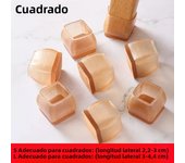 8Pcs Silicone Chair Legs Non-Slip Pads Quadrate Furniture Chair Leveling Feet Mat Floor From Scratches Protectors Mat Home Decor