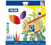 Milan Pack con 24 Lápices de Colores Hexagonales