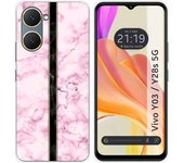 Tumundosmartphone Funda Silicona para Vivo Y03 / Y28s 5G diseño Mármol 04 Dibujos