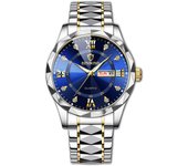 BINBOND Top Brand Luxury Man Wristwatch Waterproof Luminous Date Week Men Watches Stainless Steel Quartz Men's Watch Male reloj