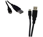 EDM Cable USB a Micro USB 1,8m Cobre Negro Compatible Samsung, Sony, Huawei, LG - 51270 Cable conector usb a micro usb Material y Componentes Electrónicos Cables USB