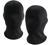 2 Pack Black Full Face Mask Halloween Full Black Mask Full Face Cover Spandex Mask Hood Mask Full Head Cover Mask Faceless Mask Morph Mask For