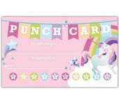 Paquete de 50 tarjetas de recompensa de fidelidad de 5 x 9 cm, ideal para estudiantes y profesores de aulas de negocios.