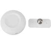 Aplique de pared LED recargable magnético giratorio 360 ° 3 Colores control tacthil 2000 mAh lances Montadas en la pared para Lectura junto a la Cama Blanco