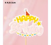 Pink Girl Birthday Cake Topper Cartoon Jurassic Dinosaur Cute Baby Shower Happy 1st Years Old Birthday Party Cake Decorations