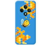 Tumundosmartphone Funda Silicona Líquida Azul para Oppo Reno 12FS 4G / 12 FS 5G diseño Abeja Dibujos