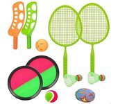 ColorBaby CB Toys Set Multijuegos de Playa con Raquetas y Pelotas 49543