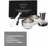 Reusable Coffee Capsules 80/150ML Barcode Refillable Vertuo Pods Compatible With Nespresso Vertuoline 230ML And 414ML Pods