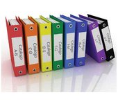 Tico - KIT 10 HOJAS ETIQUETAS BLANCAS Y FLUORESCENTES PARA OFICINA MIX 10 FORMATOS TICO TicoA4-mix TICOA4-MIX