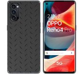 Tumundosmartphone Funda Gel Tpu para Oppo Reno 4 Pro 5G diseño Metal Dibujos
