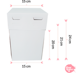 Glotomania Caja para Tarta Ajustable - 3 Alturas - 15 Cm - Resistente