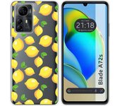 Funda Silicona para Zte Blade A72s diseño Limones Dibujos