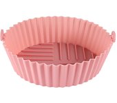 1PC Silicone Air Fryer Baking Tray Circular Foldable Food Grade High Temperature Resistant and Easy to Clean Oven Mat