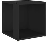 vidaXL Mesa auxiliar madera contrachapada 33x33x34,5 cm Blanco, Negro, Roble Sonoma Mesa de sofá Mesa de Entrada para Salón Consola de Entrada Mueble Recibidor Mesita Mesa auxiliar Salon