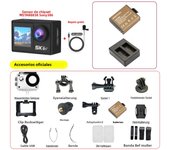5K Action Camera 4K60FPS 2'' IPS Touch Screen 170° EIS WiFi DVR Action Cam 5X Zoom 30M Waterproof Motorcycle Helmet Sport Camera