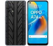 Tumundosmartphone Funda Gel Tpu para Oppo A74 4G diseño Neumatico Dibujos
