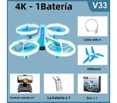 4DRC V33 Drones 8K 4K HD Camera RC Drone with Altitude Hold and Headless Mode RC Quadcopter with LED Light Gift Toy for Kids