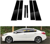 Glossy Black Pillar Posts Fit For Kia Cerato k3 2014 2015 2016 2017 2018 Car Door Side Window Decal Trim Cover Accessories