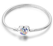 Original Bracelet 925 Silver Colorful Love Zircon Women's Jewelry Romantic Valentine's Day Gift