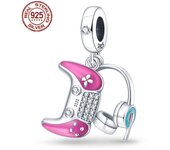 Original Charms 925 Sterling Silver Music Series Rock Guitar Beads Fit Pandora Bracelet DIY Charm For Women Jewelry Fashion Gift