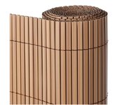 Suinga Cañizo PVC Doble Cara 2x3m Marrón Teka para Ocultación en Jardines y Terrazas