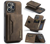 DG.MING 2 In 1 Detachable Magnetic Leather Case M2 for IPhone 15 15Pro 15ProMax 15 Plus  Wallet Cover Cards Holder Pocket