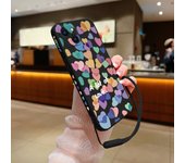 Love Lucky Heart Phone Case for Oneplus Nord 3 2 9R 9 8T 8 7 7T Pro 6 5G Liquid Silicone Cover with Hand Strap