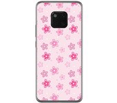 Tumundosmartphone Funda Gel Tpu para Huawei Mate 20 Pro Diseño Flores Dibujos