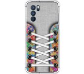 Funda Silicona Antigolpes para Oppo Reno 6 Pro 5G diseño Zapatillas 04 Dibujos