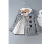 Baby Boy's Girls Kids Jacket Hooded Fleece Autumn Winter Outerwear Coat