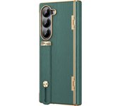 Lnvisible Bracket for Samsung Galaxy Z Fold 6 5 4 ZFold 6 Case Retractable Wrist Strap Spring Hinge Protection Cover