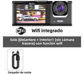 WiFi 3 Channel Car DVR Three Way Dash Cam Inside Vehicle Camera DVRs Recorder FHD 1080P Video Mini Registrator Dashcam Camcorder