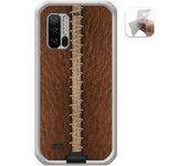 Tumundosmartphone Funda Gel Tpu para Ulefone Armor 7 diseño Cuero 01 Dibujos
