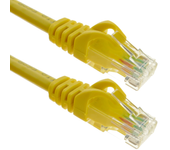 Cable de red ethernet Cat. 6a UTP de 1 m de color amarillo - BeMatik