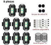 Universal Strobe Light for Motorcycle USB Car Warning Lamp LED Anti-Collision Bike Drone Night Flying Mini Flashing Signal Light