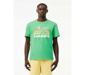LACOSTE CAMISETA EFECTO LAVADO CON ESTAMPADO DE TENIS