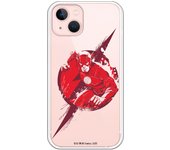 Funda original compatible con Iphone 14con diseño de JL Flash Simbolo Rojo
