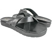 Sandalias planas de piel combi modelo TRIADA - Zerimar.