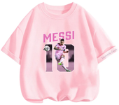Narutoes Tshirt Boys Girls Clothing Summer Marios Short-sleeved Casual Sonic T-shirt Children's Sports Tops Messi Kids Clothes