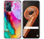 Tumundosmartphone Funda Silicona Realme 9i Diseño Mármol 15 Dibujos Personalizada