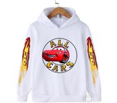 Children's Autumn and Winter Disney Car Lightning McQueen Cartoon Children's Hoodie+Pants Anime Kawaii Casual Boys and Girls Set