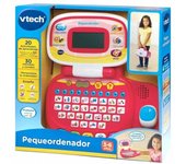 Vtech Pequeordenador Rosa Portátil Educativo para Niños con Teclado ABC y Ratón Direccional